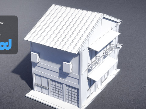 Japanese Style House 0022 3Dモデル