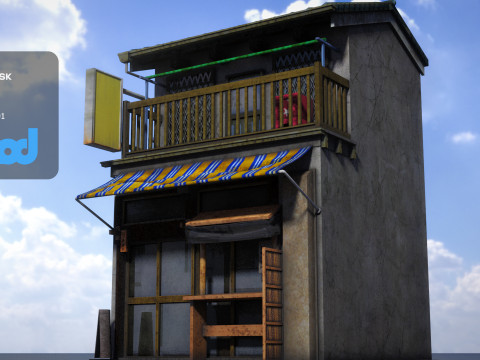 Japanese Style House 0005 Modelo 3D