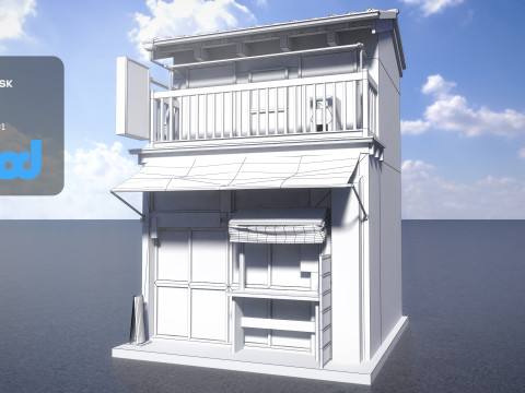 Japanese Style House 0005 Modelo 3D