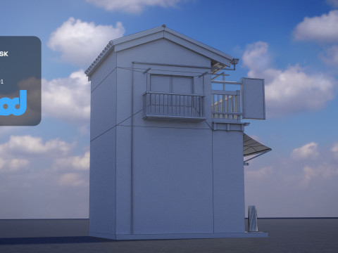 Japanese Style House 0005 Modelo 3D