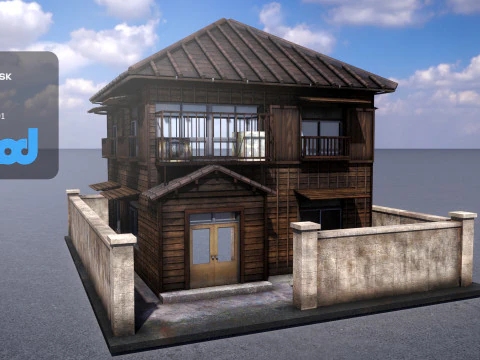 Japanese Style House 0026 3D Model