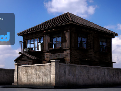 Japanese Style House 0026 Modello 3D