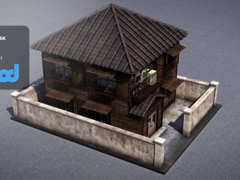 Japanese Style House 0026 Modello 3D