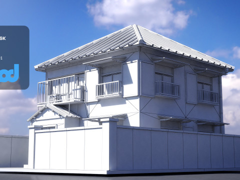 Japanese Style House 0026 Modello 3D