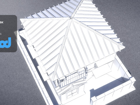 Japanese Style House 0026 Modello 3D