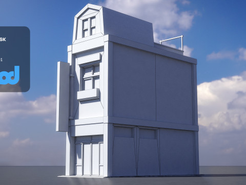 Japanese Style House 0007 Modèle 3D