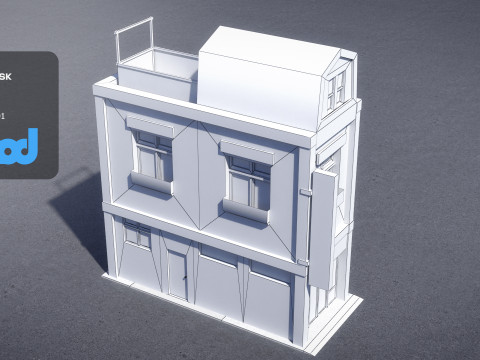 Japanese Style House 0007 Modèle 3D