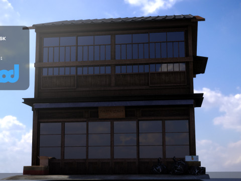 Japanese Style House 0021 Model 3D