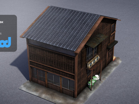 Japanese Style House 0021 Model 3D