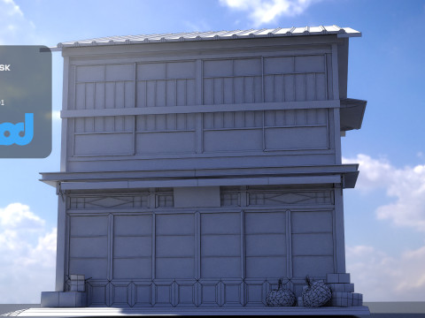 Japanese Style House 0021 Model 3D