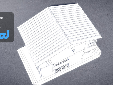 Japanese Style House 0021 Model 3D