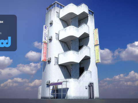 Japanese Building 0022 3Dモデル
