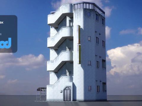 Japanese Building 0022 3D Model