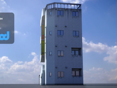 Japanese Building 0022 3D Model