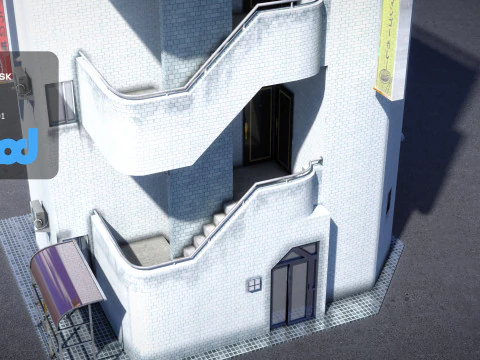 Japanese Building 0022 3D Model