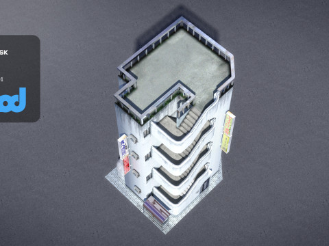 Japanese Building 0022 3D मॉडल