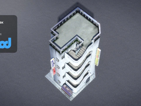 Japanese Building 0022 3D Model