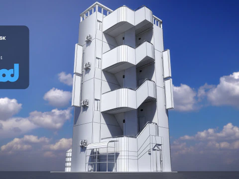 Japanese Building 0022 3D Model