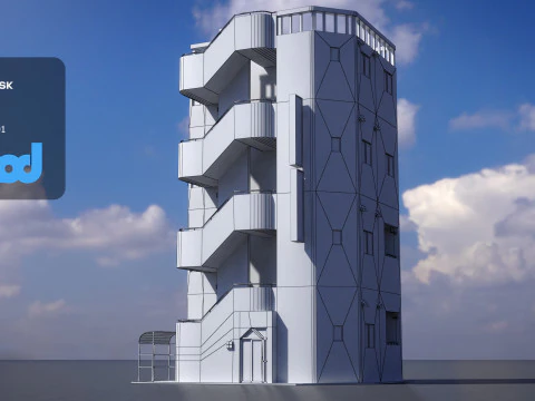 Japanese Building 0022 3D Model