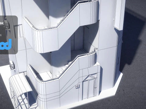 Japanese Building 0022 3D Model