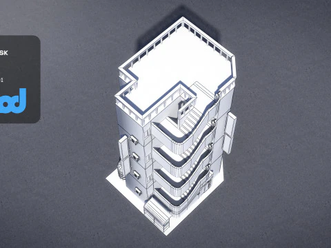 Japanese Building 0022 3D Model