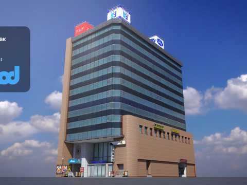 Japanese Building 0006 3D Model