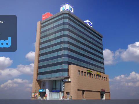 Japanisches Geb&auml;ude 0006 3D Modell