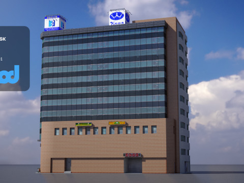 Japanese Building 0006 3D Модель