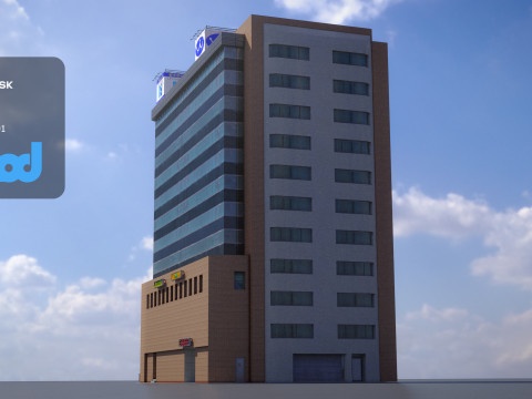 Japanese Building 0006 3D Модель