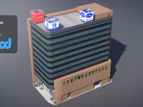 Japanese Building 0006 3D Модель