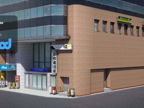 Japanese Building 0006 3D Модель
