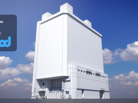 Japanese Building 0006 3D Модель