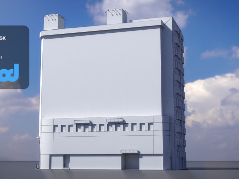 Japanese Building 0006 3D Модель