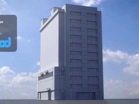 Japanese Building 0006 3D Модель