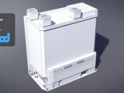 Japanese Building 0006 3D Модель