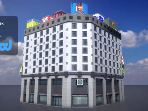 Japanese Building 0005 3D Model