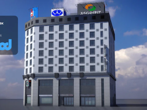 Japanese Building 0005 3D Model