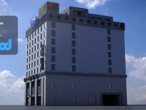 Japanese Building 0005 3D Model