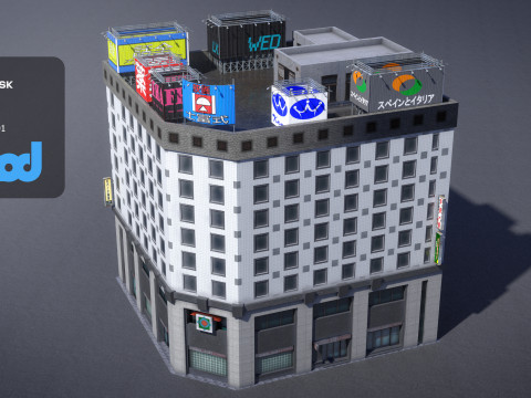Japanese Building 0005 3D मॉडल