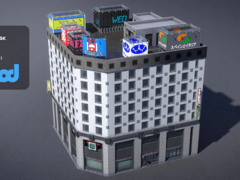 Japanese Building 0005 3D Model