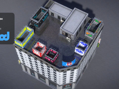Japanese Building 0005 3D Model