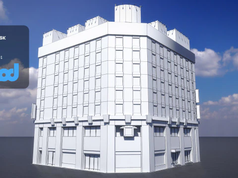 Japanese Building 0005 3D Model