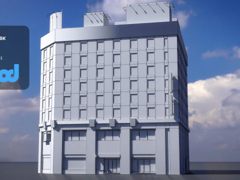 Japanese Building 0005 3D Model