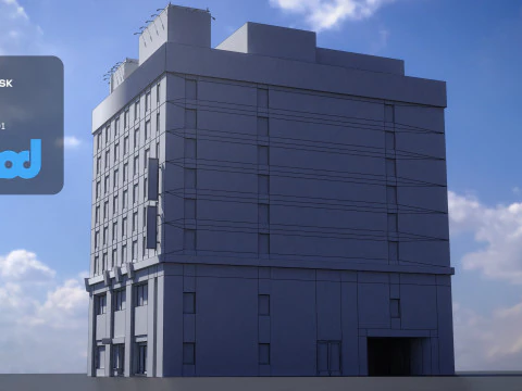 Japanese Building 0005 3D Model