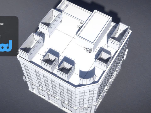 Japanese Building 0005 3D Model