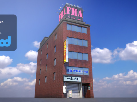 Japanese Building 0009 3Dモデル