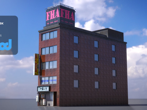 Japanese Building 0009 Modello 3D