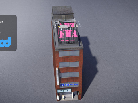 Japanese Building 0009 Modello 3D