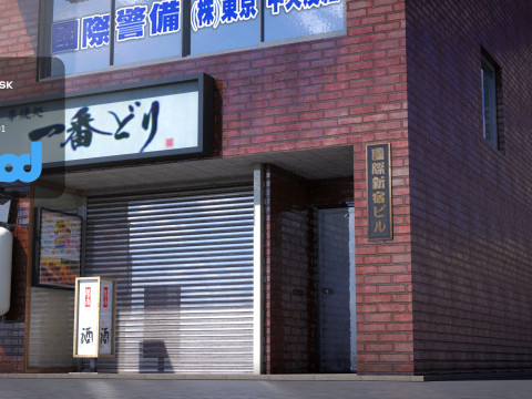 Japanese Building 0009 Modello 3D