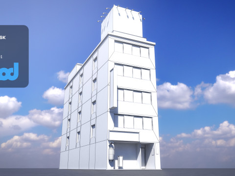 Japanese Building 0009 Modello 3D